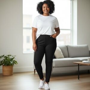 Black Ribbed Lounge Pants
New